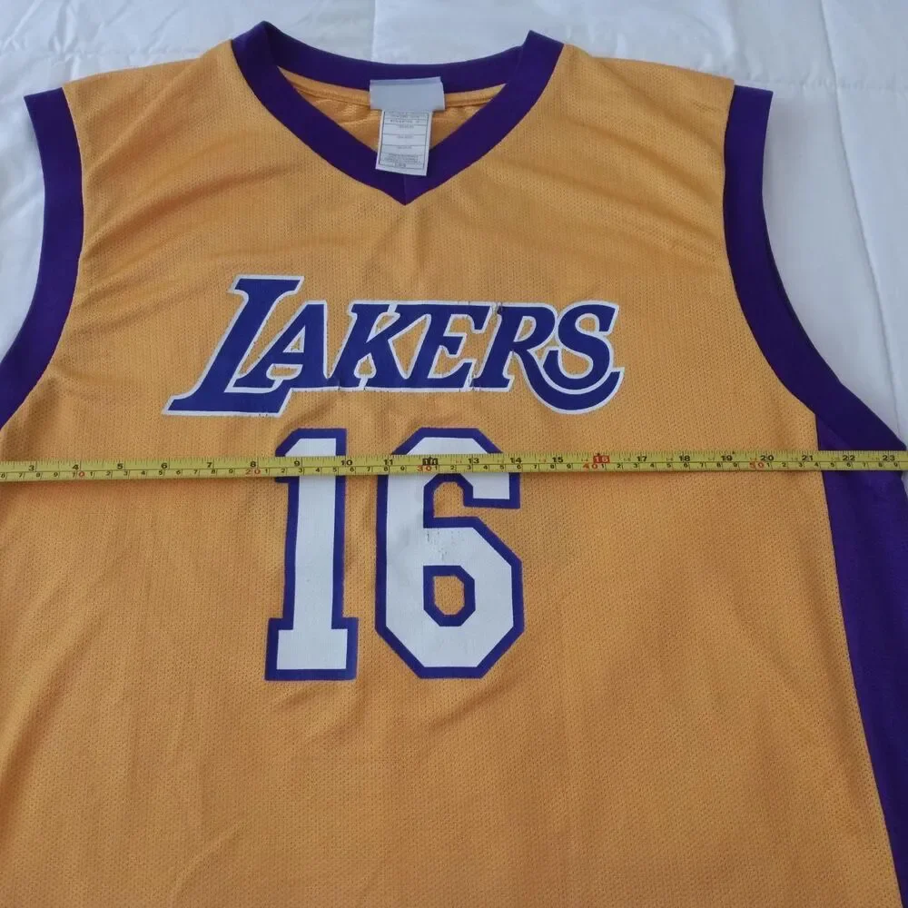 Los Angeles Lakers Pau Gasol 16 Adidas Jersey Men's Size Large